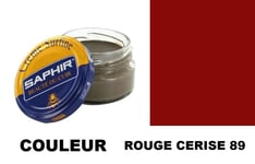 CIRAGE CUIR CHAUSSURE POMMADIER ROUGE CERISE 89 SAPHIR creme surfine