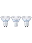 Philips LED-lamppu Spot 3,8W/922-927 (50W) 36° WarmGlow Dæmpbar 3-pack GU10