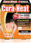 Cura Heat Acute Back Pain Max Size 2 Heat Patches 24H Relief Direct to Skin