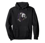 BULLDOG WITH DREADS FOR DOG AND REGGAE LOVERS Pullover Hoodie