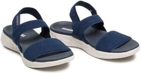 Skechers On The Go 600 Flawless 15312 Cushioned Sandals UK 5 Navy RRP £55