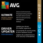 AVG Bundle 2025 - Ultimate 10 Devices 1 Year + Driver Updater 1 PC 1 Year