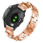 Garmin Forerunner 245 X-shape klockarmband med strass - Roséguld