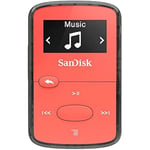 MP3-spelare - SANDISK - Clip Jam - 8 GB - Röd - Batteritid 18 timmar