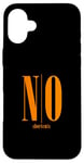 Coque pour iPhone 16 Plus Orange NO raccourcis Orange Graphic