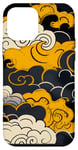 Coque pour iPhone 12 mini University Varsity-Gold Cloud View Varsity-Gold Yellow