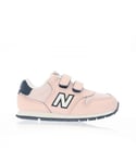 New Balance Girls Girl's 500 Hook and Loop Trainers in Pink - Size UK 1.5 Infant