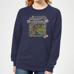 Scooby Doo Mystery Machine Psychedelic Women's Sweatshirt - Navy - M