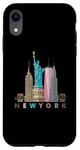Coque pour iPhone XR New York City Skyline Statue de la Liberté