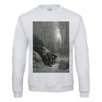 Sweat Shirt Homme La Mort Et Le Bucheron Fable Lafontaine Gustave Dore Gravure