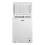 Freestanding Chest Freezer, 143L Capacity, White, Igenix IGCF0150W