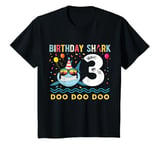 Youth 3 Year Old Birthday Boy Girl Shark Boys and Girls T-Shirt