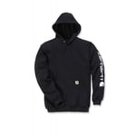 Carhartt - Sweat à capuche non zippé avec logo sleeve - Noir s