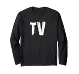 Retro TV Watcher Long Sleeve T-Shirt