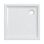 Receveur de douche 70x70 cm en grès porcelainé blanc mat Geberit Bastia