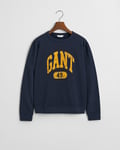 GANT - GANT 49 arch print genser til ungdom  evening blue