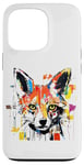 iPhone 13 Pro Colorful Fox Head Pop Art Painting Case