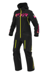 FXR Ranger Instinct Lite Monosuit Dam Svart-Raspbry Fade-Hi Vis""