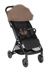 Graco Myavo Poussette de voyage légère avec pliage rapide, de la naissance à environ 4 ans (0-22 kg), se plie rapidement, tient debout une fois pliée, habillage pluie inclus, marron, Fossil