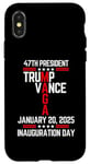 iPhone X/XS Classic Trump Vance 2024 Retro Stripe Inauguration 47th MAGA Case