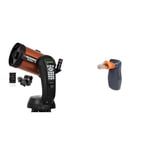 Celestron 11068 NexStar 6SE Computerised Schmidt-Cassegrain Telescope with Fully Automated Mount, SkyAlign Technology and XLT Coating, Black/Orange & 93973 Skyportal Wifi Module, Black