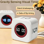 LED Display Gravity Sensor 4 Preset Time Cube Timer  for Kids Time Management