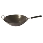 Wok en Inox "Tous Feux" 33cm Noir