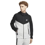 Nike FB7921-064 Tech Fleece Sweatshirt Homme DK Grey Heather/Black/White Taille 4XL