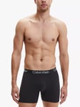 Calvin Klein Cotton Stretch Regular Fit Boxer Briefs, Pack of 3, Black