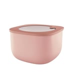 Guzzini - Kitchen Active Design, STORE&MORE BIO, Récipients hermétiques hauts pour réfrigérateur/congélateur/four à micro-ondes (L) - Rose Fleur de Pêcher, 19,5 x 19,5 x h12,3 cm | 2800 cc - 170724251