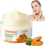 Turmeric Face Cream, Brightening Face Cream for Radiant&Glowing Skin,Dark Spot C