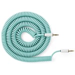 3.5mm Ma to 3.5mm Ma Curly 100-200cm Mint Green