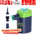 Electric Air Pump for Paddling Pool Fast Inflator Deflator Camp Air Bed Mattress