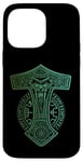 Coque pour iPhone 14 Pro Max Marteau de Thor Mjölnir Odin Vegvisir Runes Viking