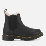 Dr. Martens Women's 2976 Leonore Faux Fur Lined Chelsea Boots - Black - UK 7 - Black