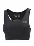 Helly Hansen Womens Black Pace Sports Bra Ladies Size Xs 8