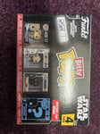 (H) Funko Bitty Pop Star Wars Luke Skywalker 4 Pack Miniature Vinyl Figures