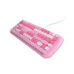 Mofii Candy M mekanisk tastatur med baggrundsbelysning og 84 taster - Pink