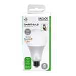 Deltaco Smart LED-pære E27 9 W dimbar, SH-CHLE27A60