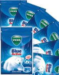 Vicks Blue Active Sockerfri Superstark Menthol - Hela Förpackningen 1440 gram