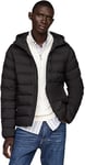 Tommy Hilfiger Veste Matelassée Homme Mid Weight avec Capuche, Noir (Black), XXL