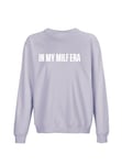 All You Can Tee Ali Mami Sweat Ras du Cou Milf, Lilas, M