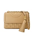 Tory Burch Womens Fleming Small Crossbody - - Desert Dune - Leather - Beige material_Calf_Leather - One Size