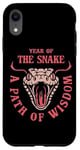 iPhone XR Year Of the Snake. A Path Of Wisdom. Cinese New Year Costume Case