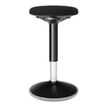 SONGMICS Tabouret Dynamique, Tabouret Assis Debout, Siège de Travail Rotatif à 360°, Ergonomique, Hauteur réglable 50-65 cm, Montage Simple, Noir OSC04BK