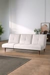 3 Seater Upholstered Sofa Bed with Wood Legs