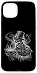 iPhone 15 Plus Carols Black Dark Goth Skeleton Christmas Women Men Case