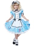 Deluxe Alice Adventures in Wonderland Fairytale Storybook Week Girls Costume L