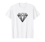 Diamond White Tshirt White Graphic Tee Men Cool Shirts White T-Shirt