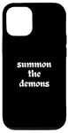 Coque pour iPhone 14 Pro Halloween : Invocation de sorcières, démons, forêt, vent, magie, sorts gothiques